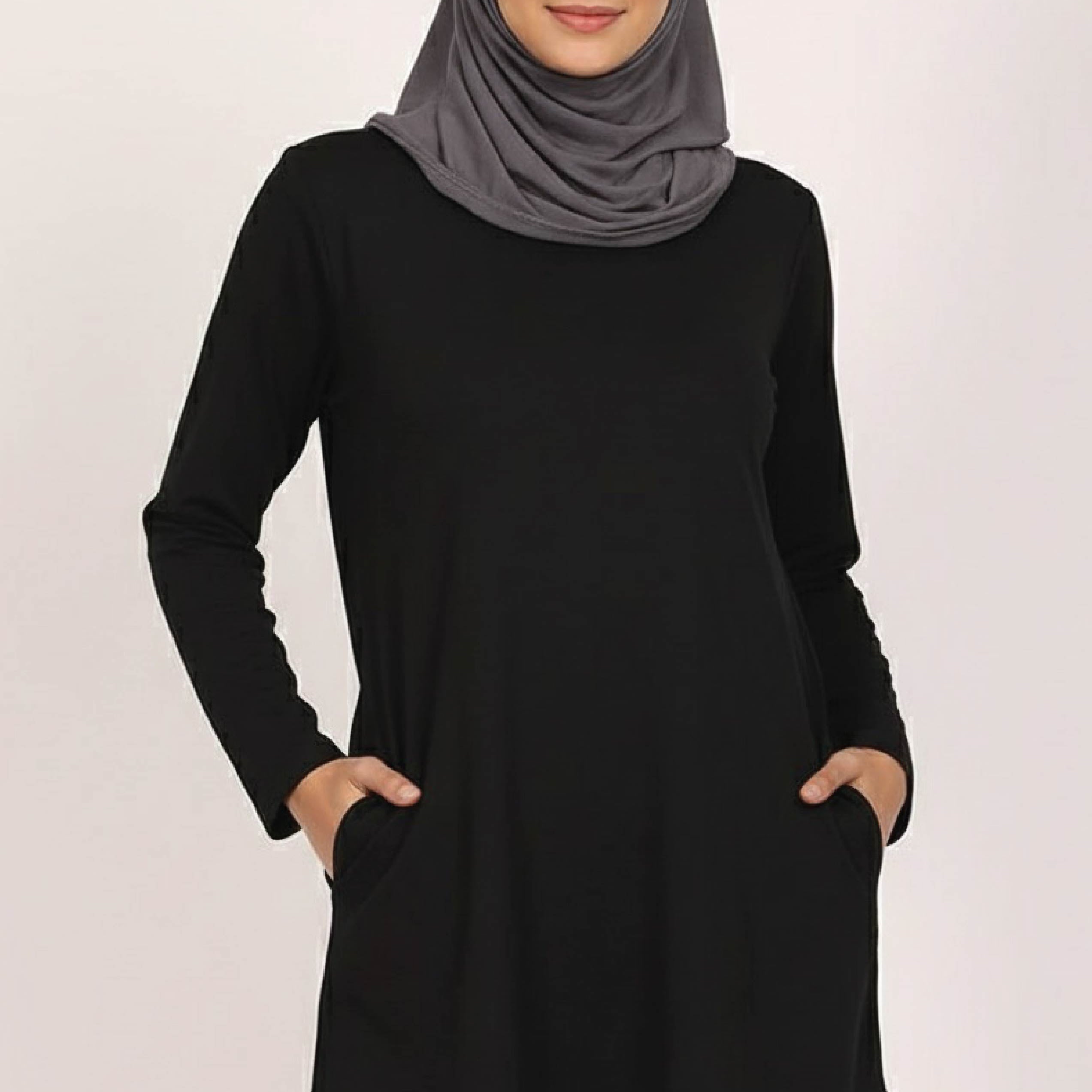 Combo Plain Women’s Long Tee – 100% Cotton