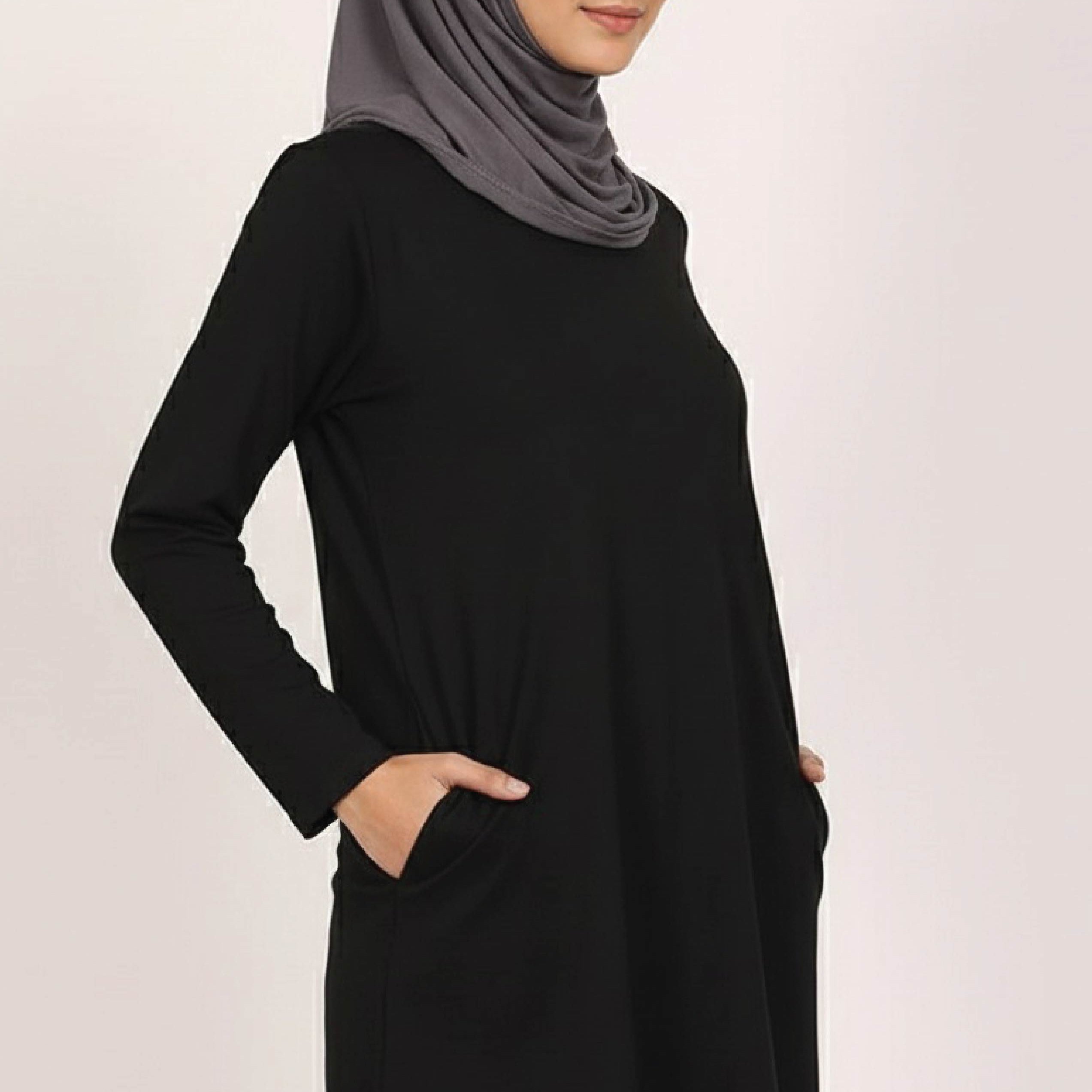 Plain Women’s Long Tee – 100% Cotton