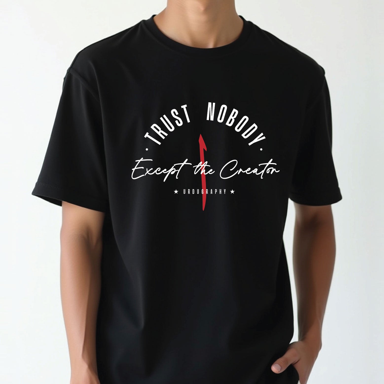 Trusted Nobody Except the Creator - Regular Size, Black