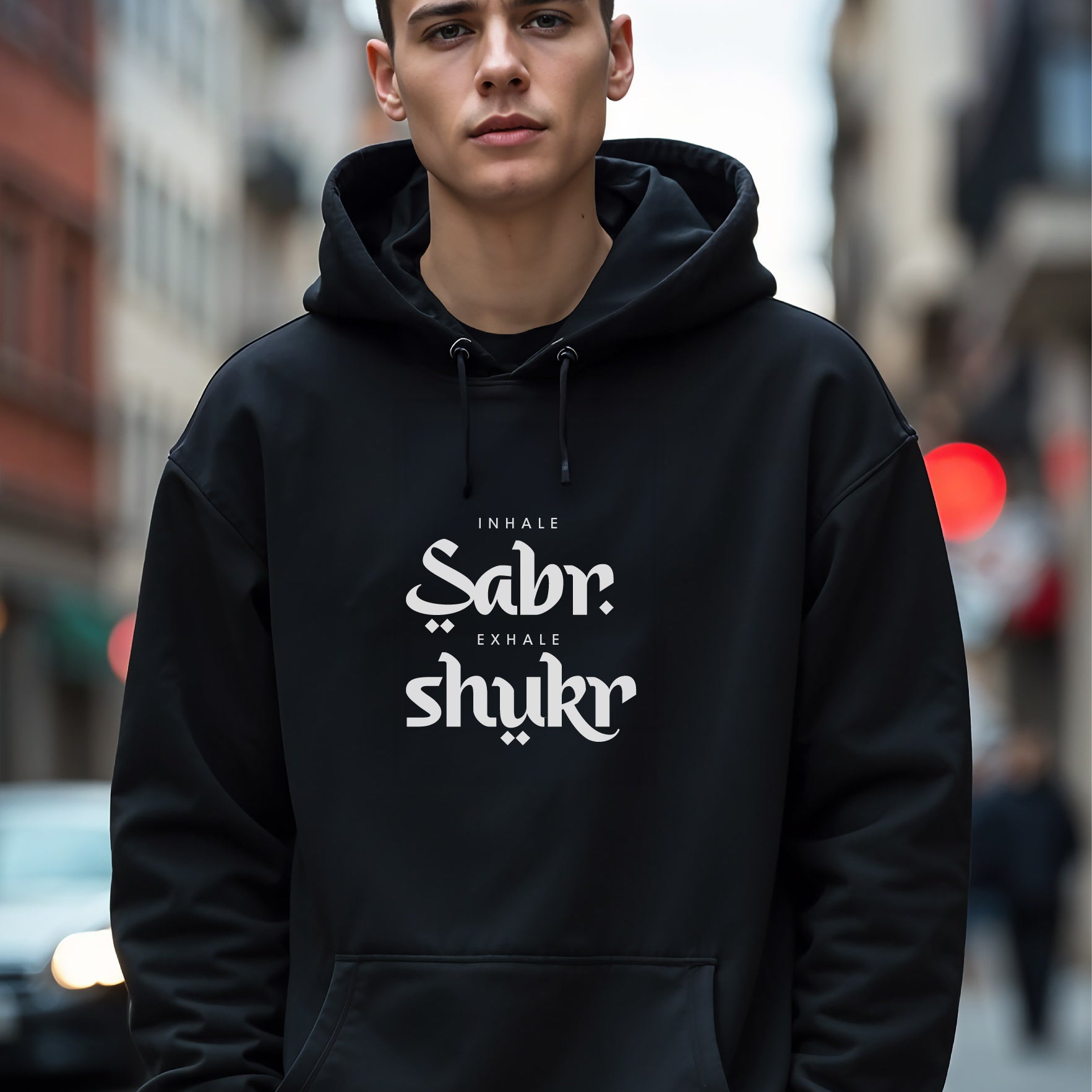 Inhale Sabr Exhale Shukr Hoodies, 320 GSM