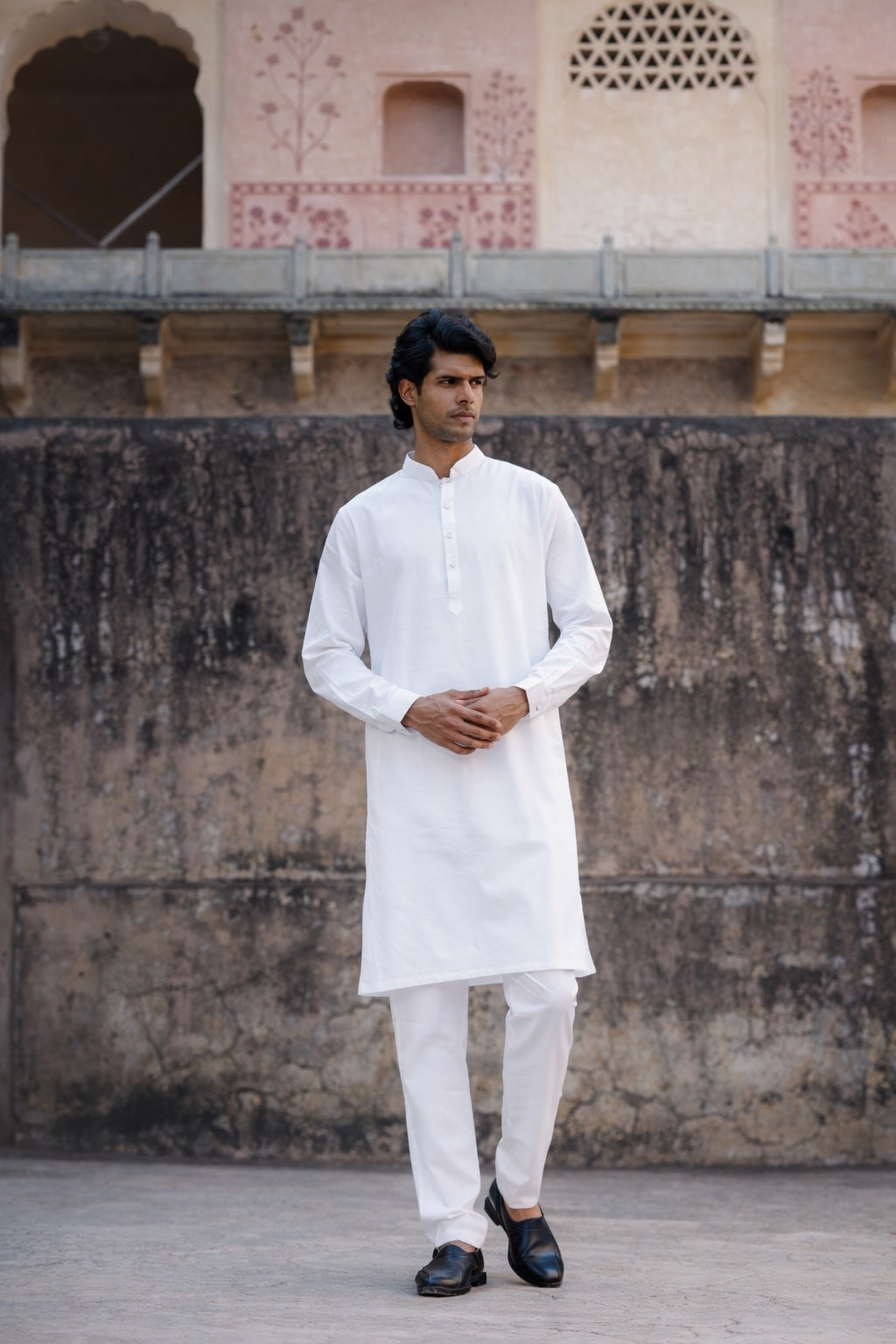 Classic White Kurta Pajama for Men