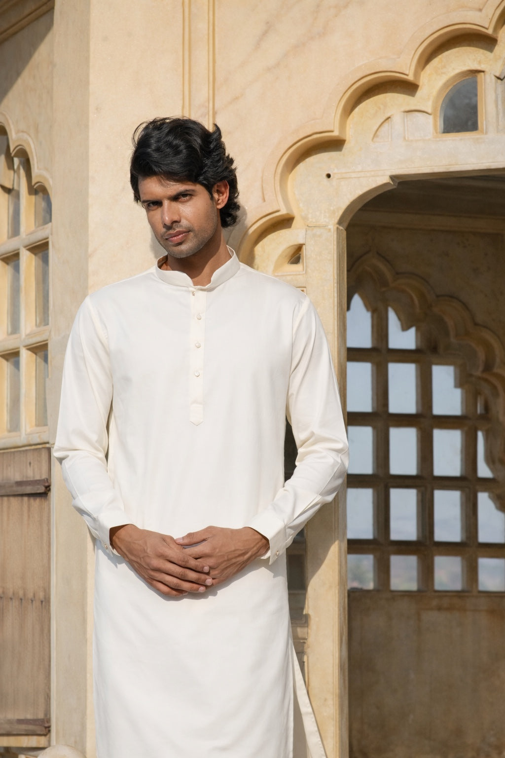 Premium Off-White Kurta Pajama for Men