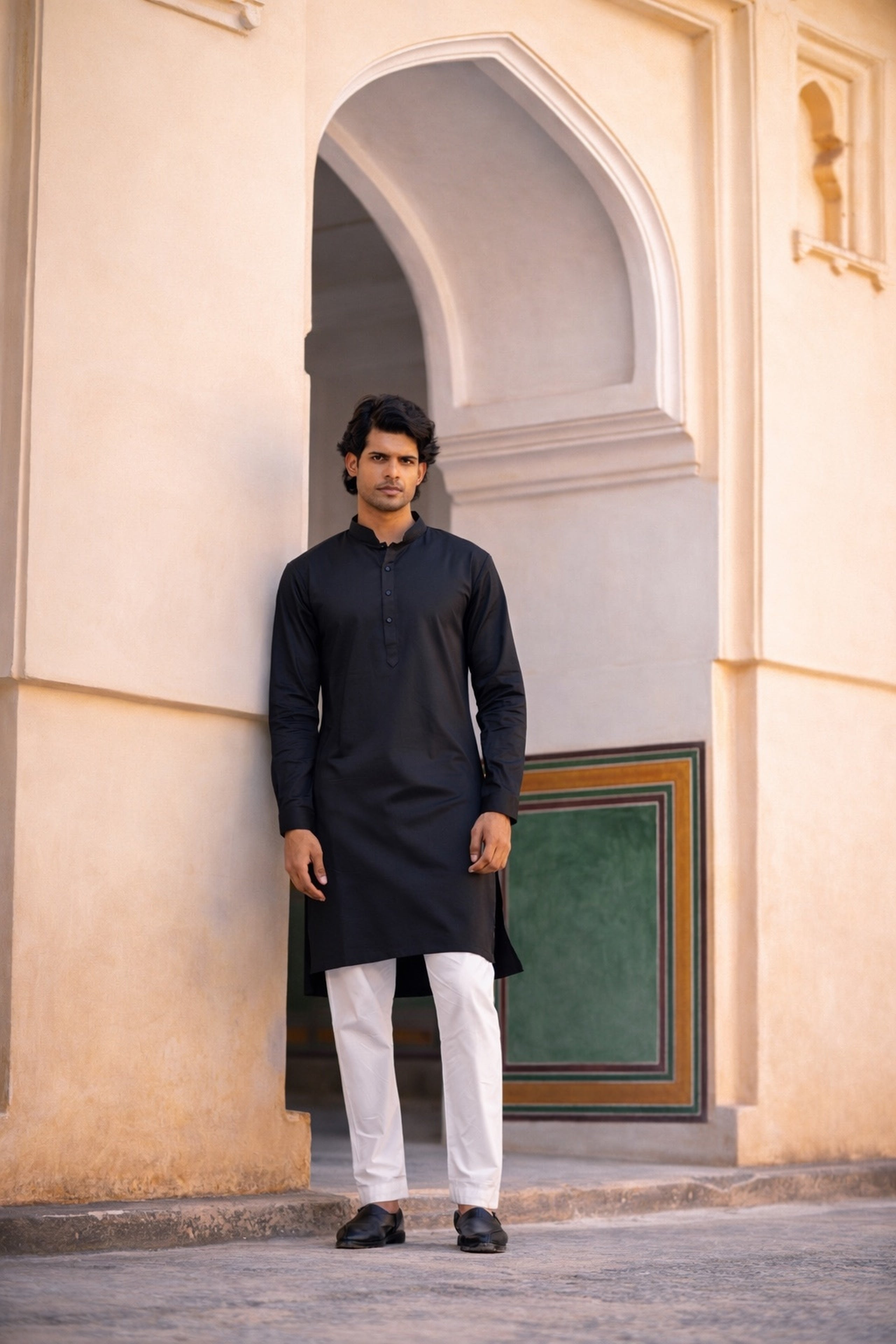 Premium Black Kurta Pajama for Men