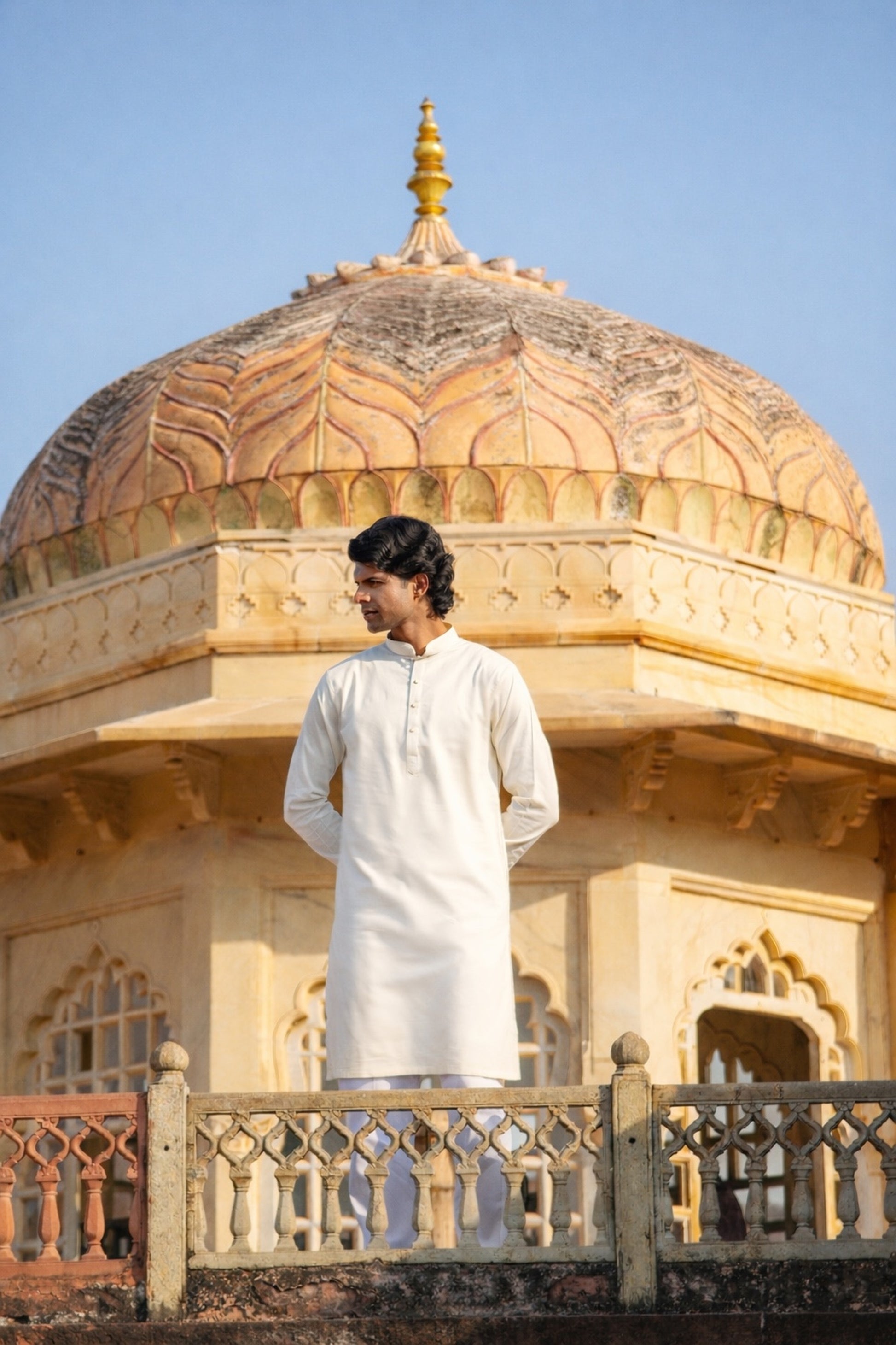 Premium Off-White Kurta Pajama for Men