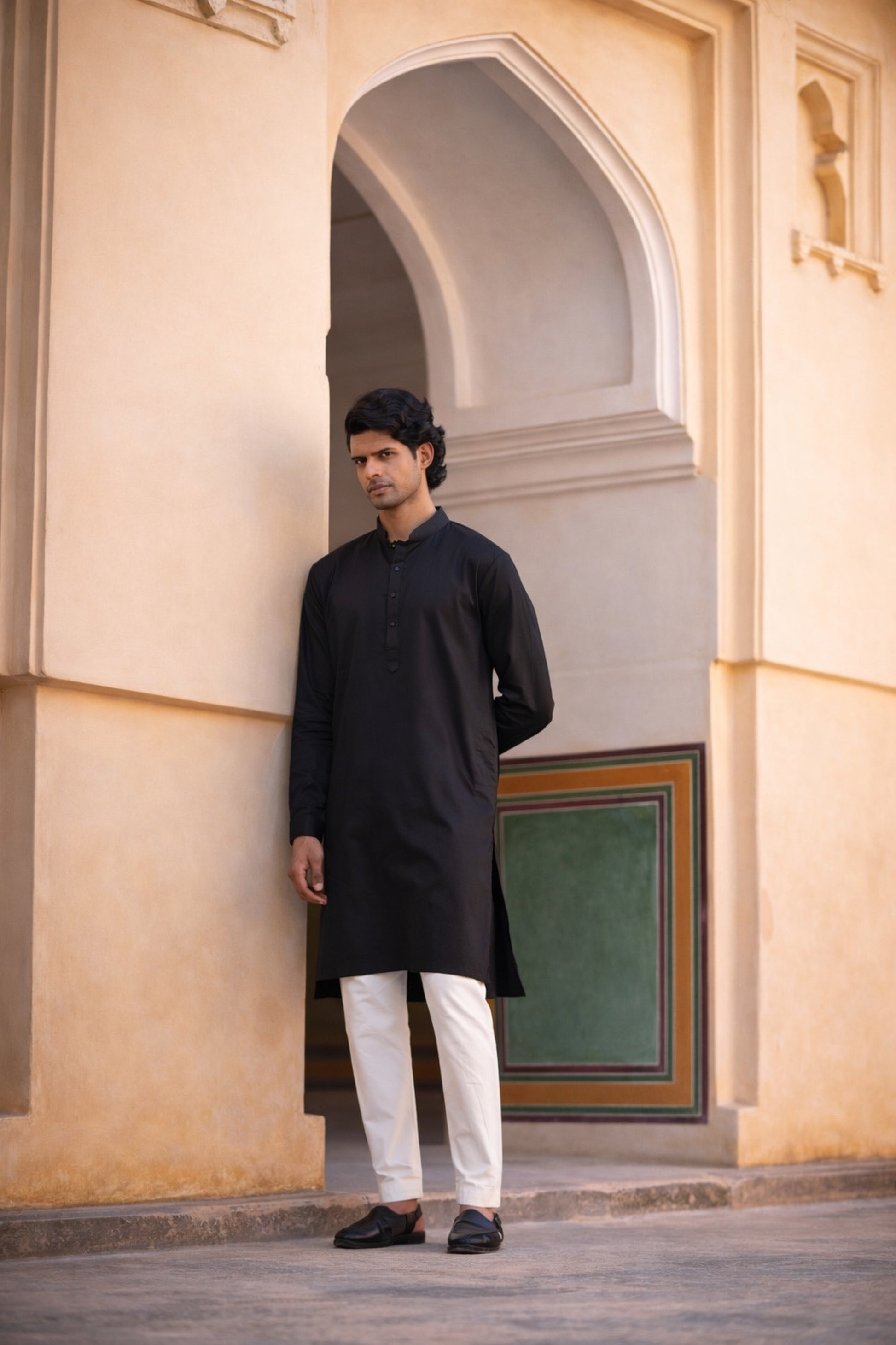 Premium Black Kurta Pajama for Men