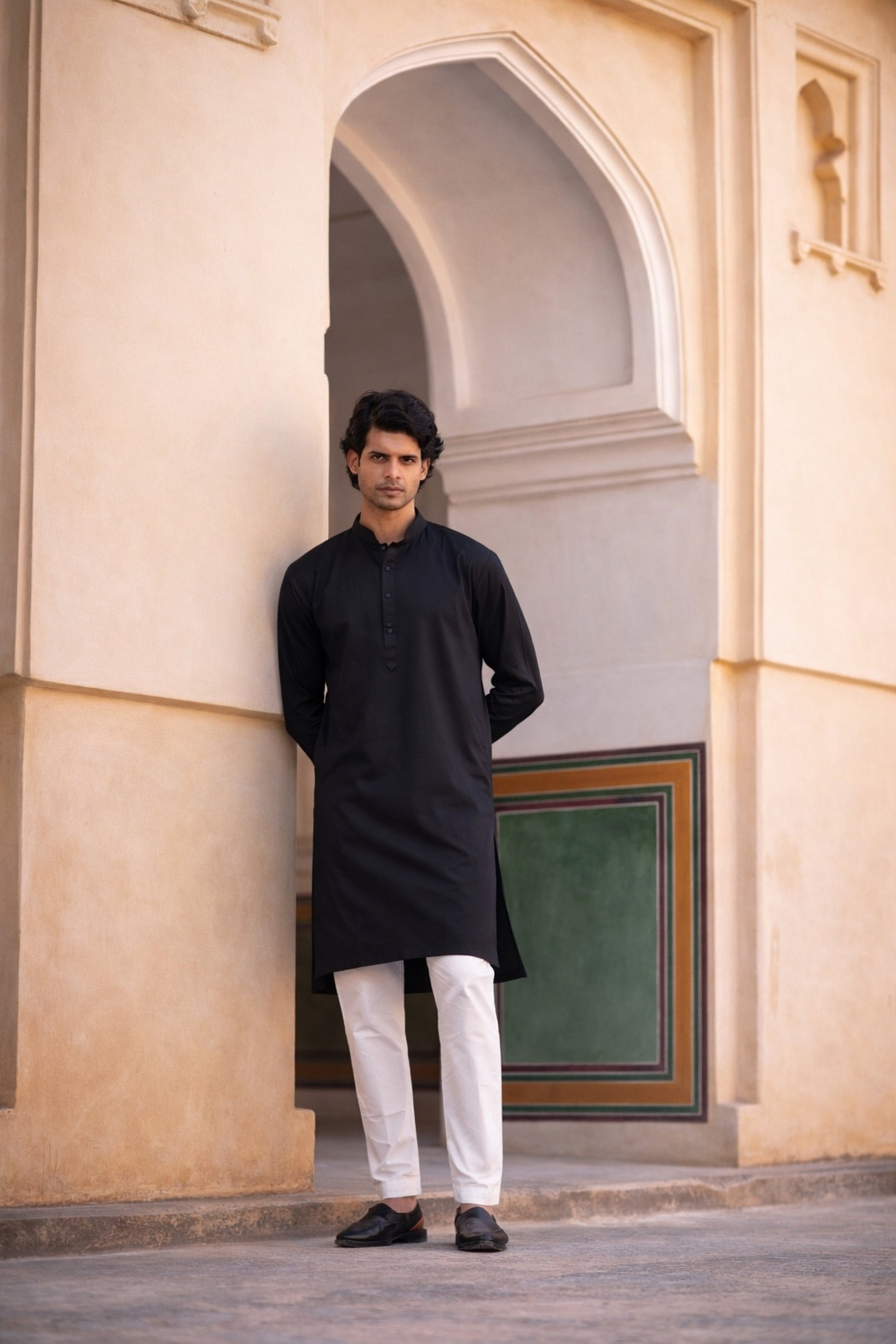 Premium Black Kurta Pajama for Men