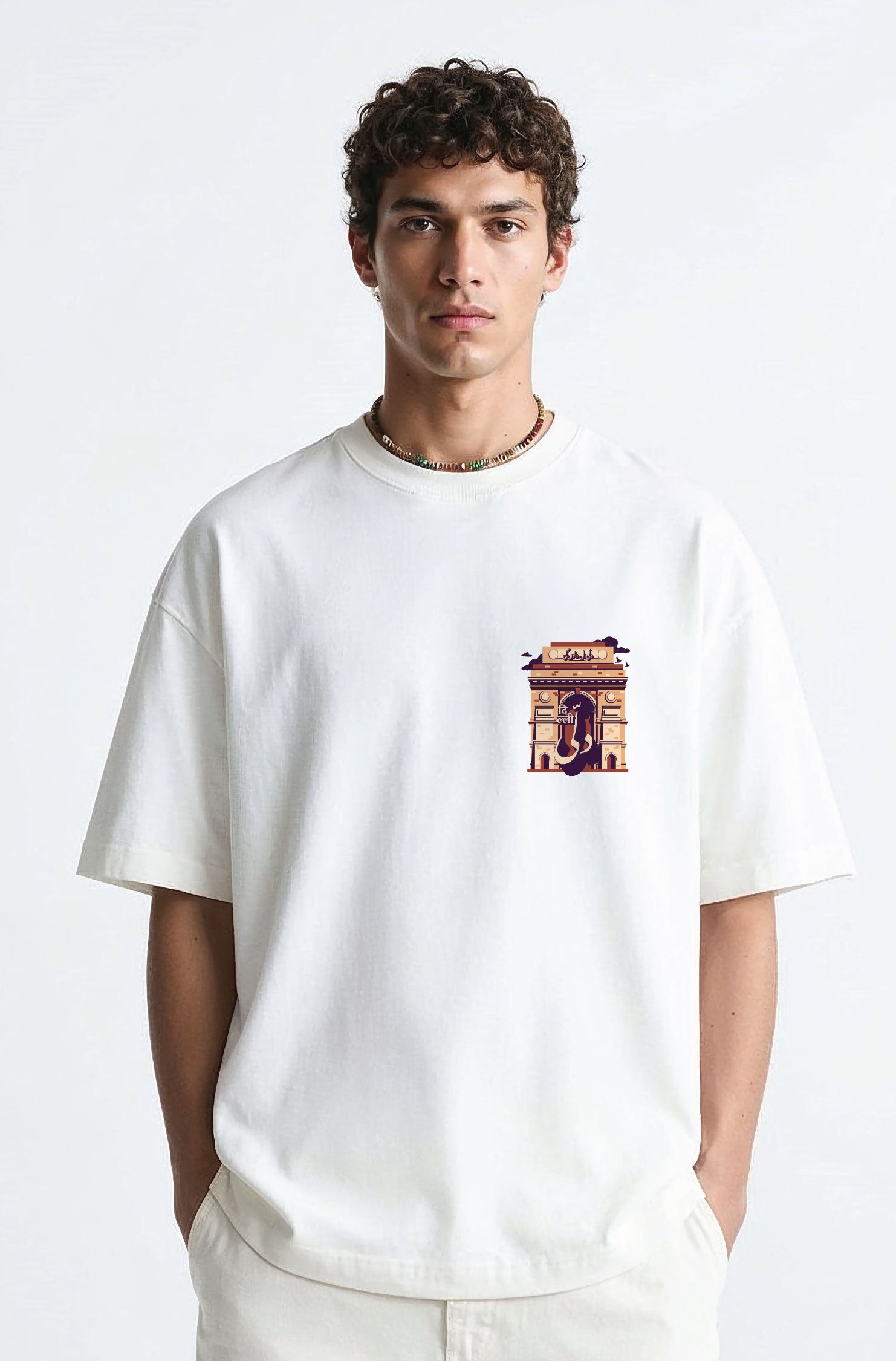 Dilli Dil Walo Ki Heritage Oversized Urdu Tee 240 GSM