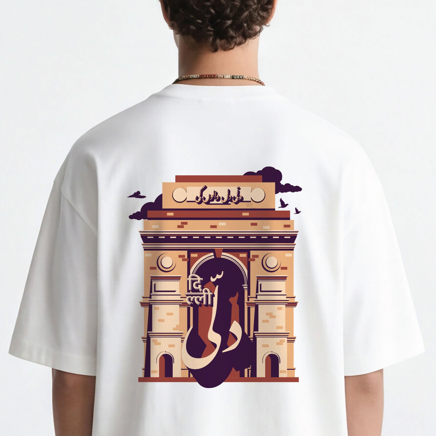 Dilli Dil Walo Ki Heritage Oversized Urdu Tee 240 GSM