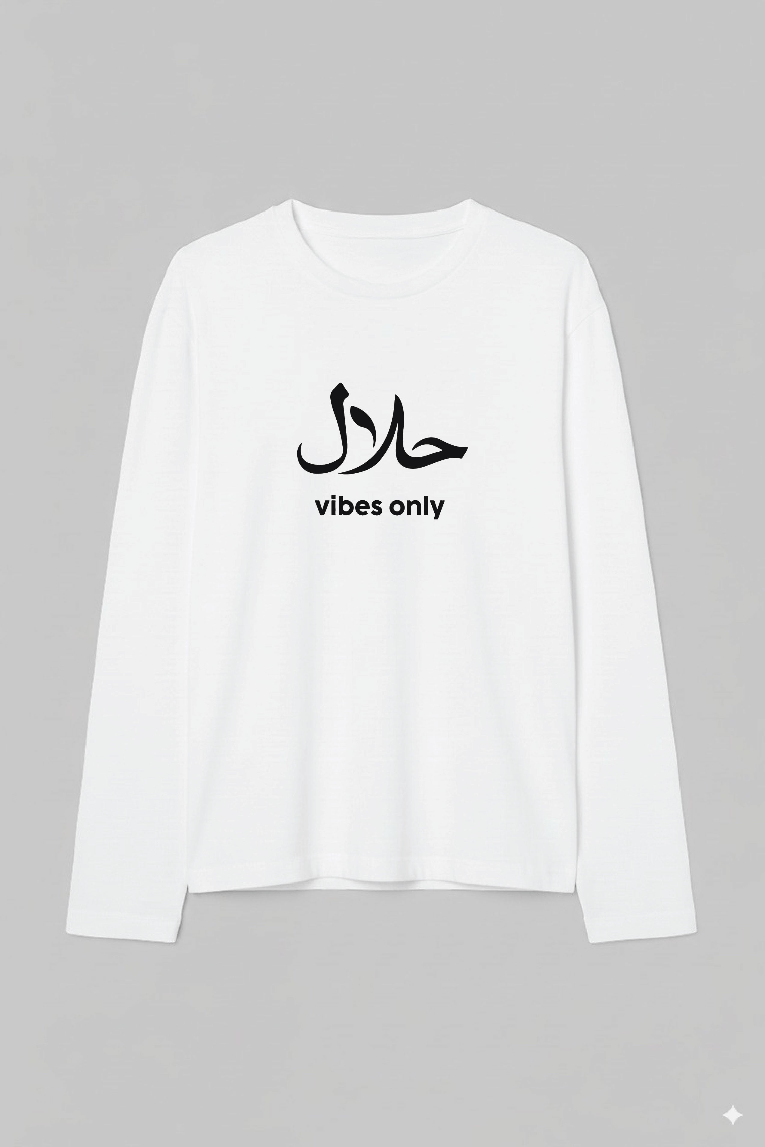 Halal Vibes - Urdu Full Sleeve  T-Shirt