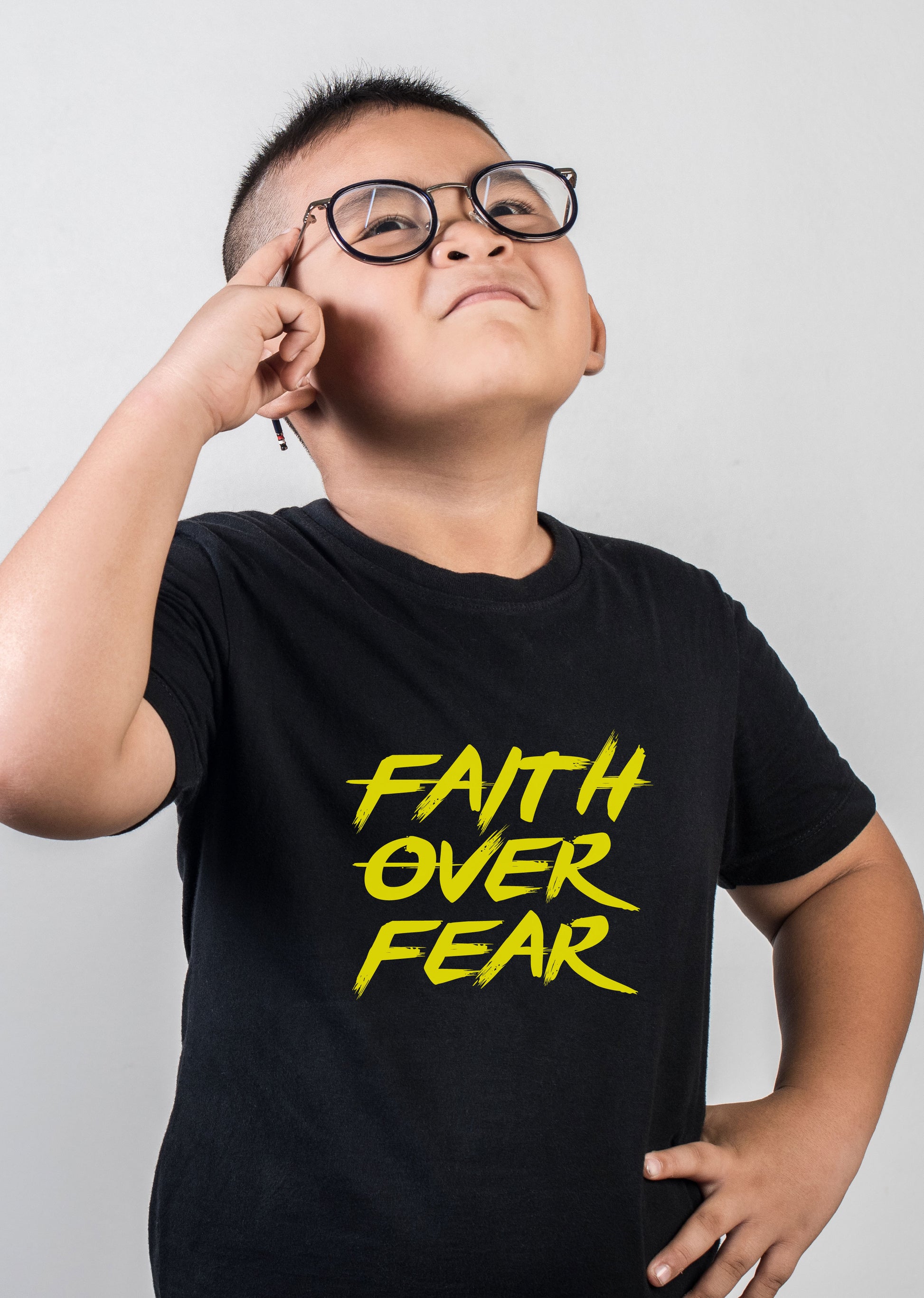 Faith Over Fear Urdu T-Shirt for Kids - Classic Fit