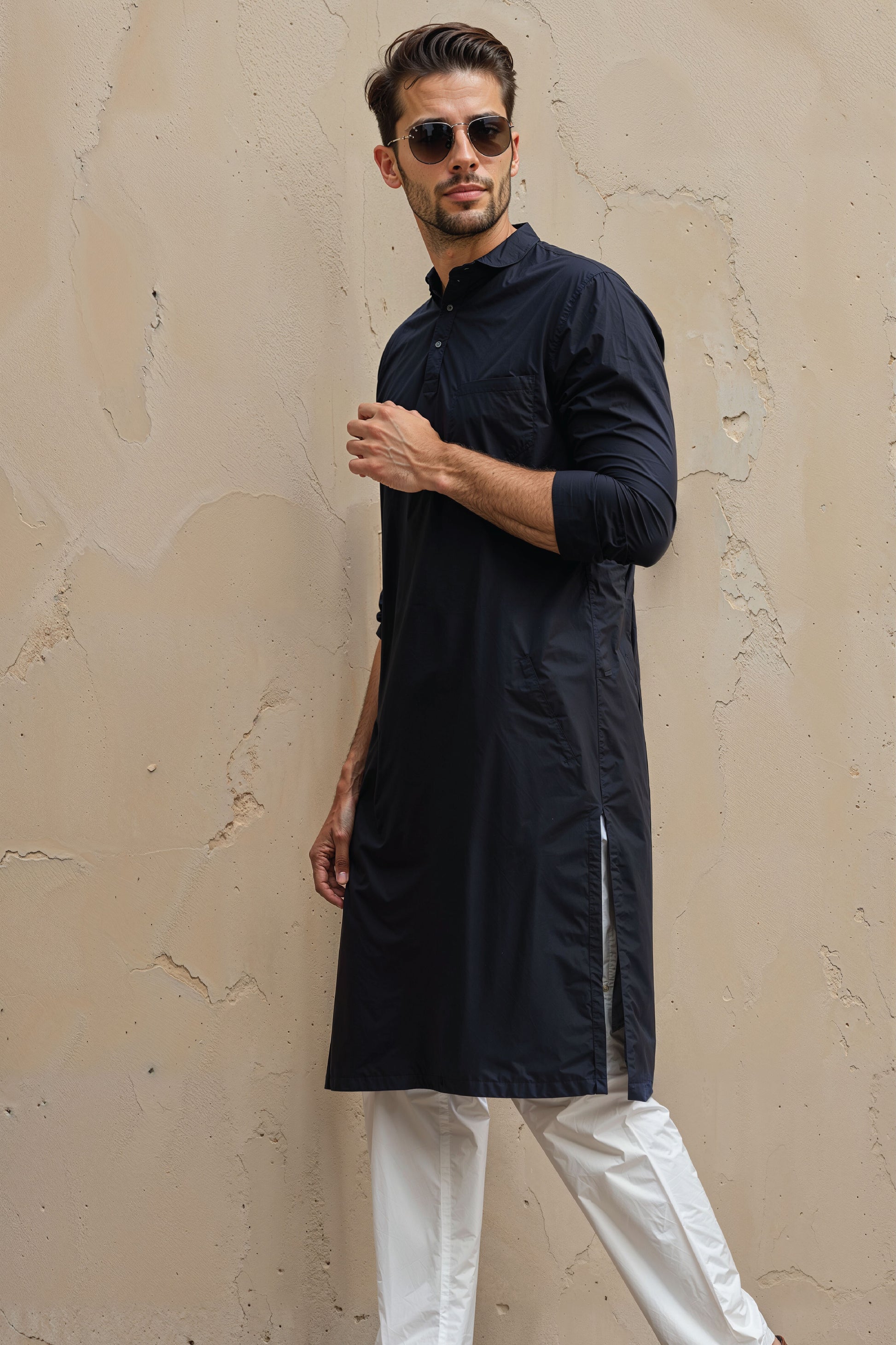 Premium Black Kurta Pajama for Men