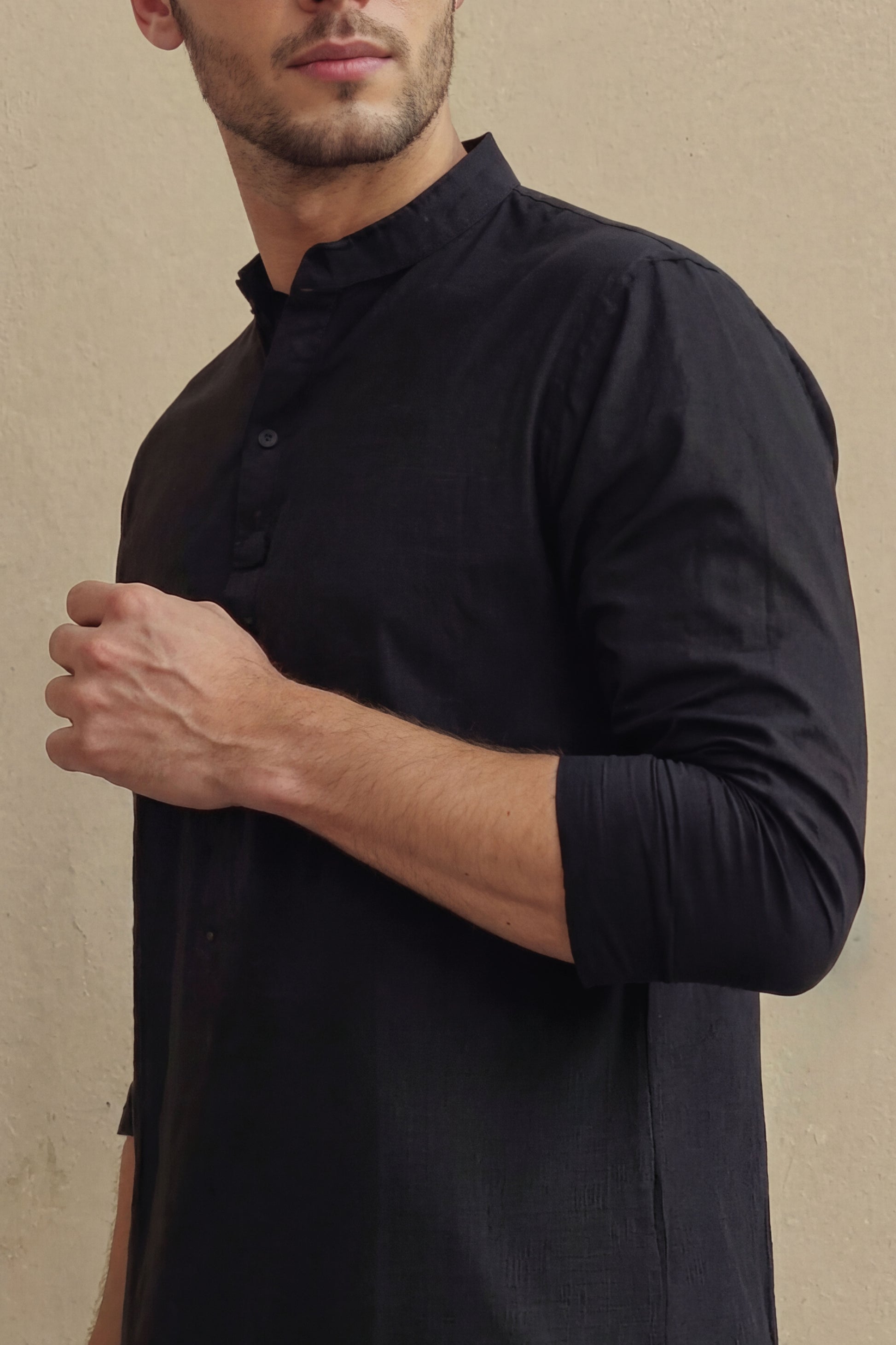 Premium Black Kurta Pajama for Men