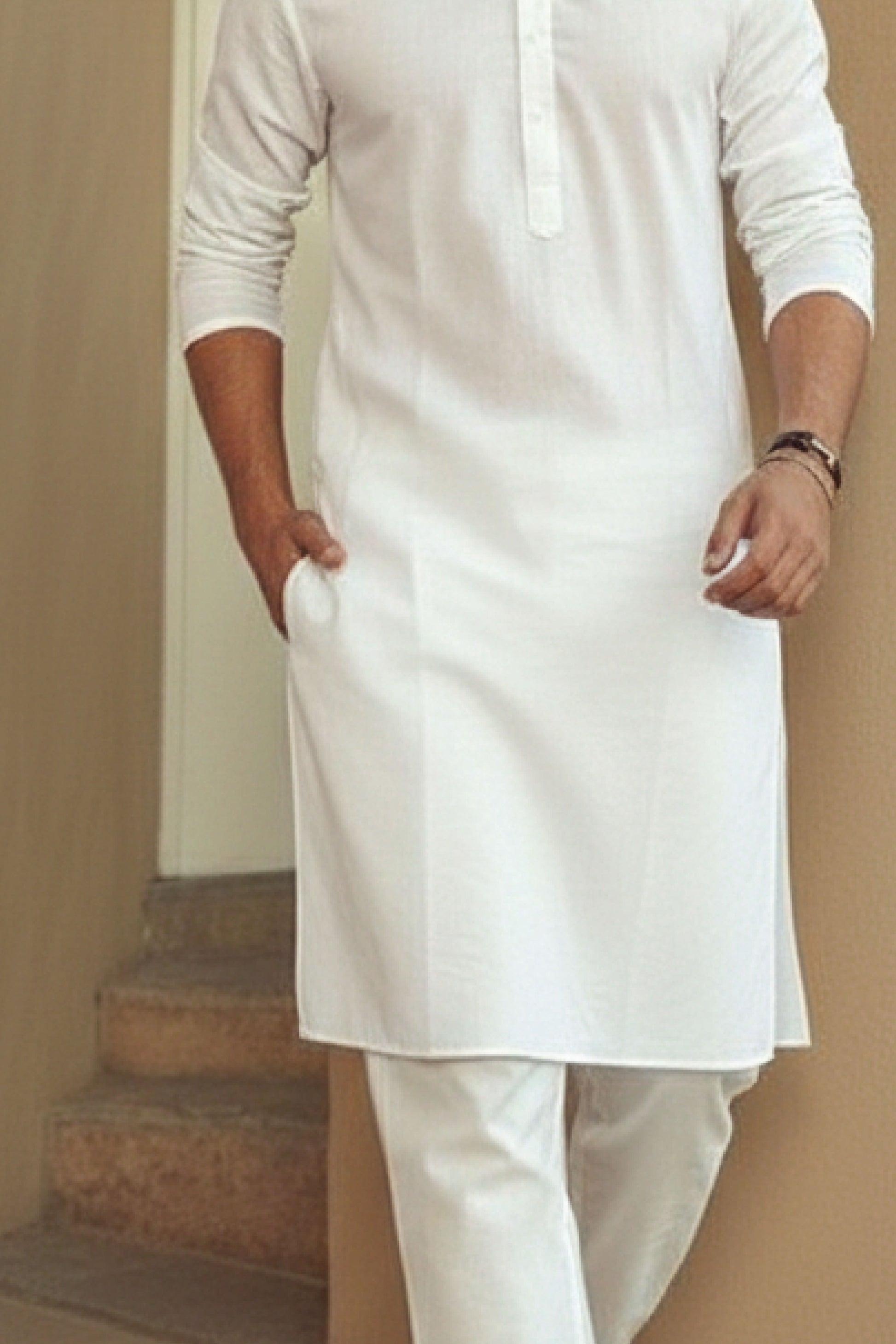 Classic White Kurta Pajama for Men
