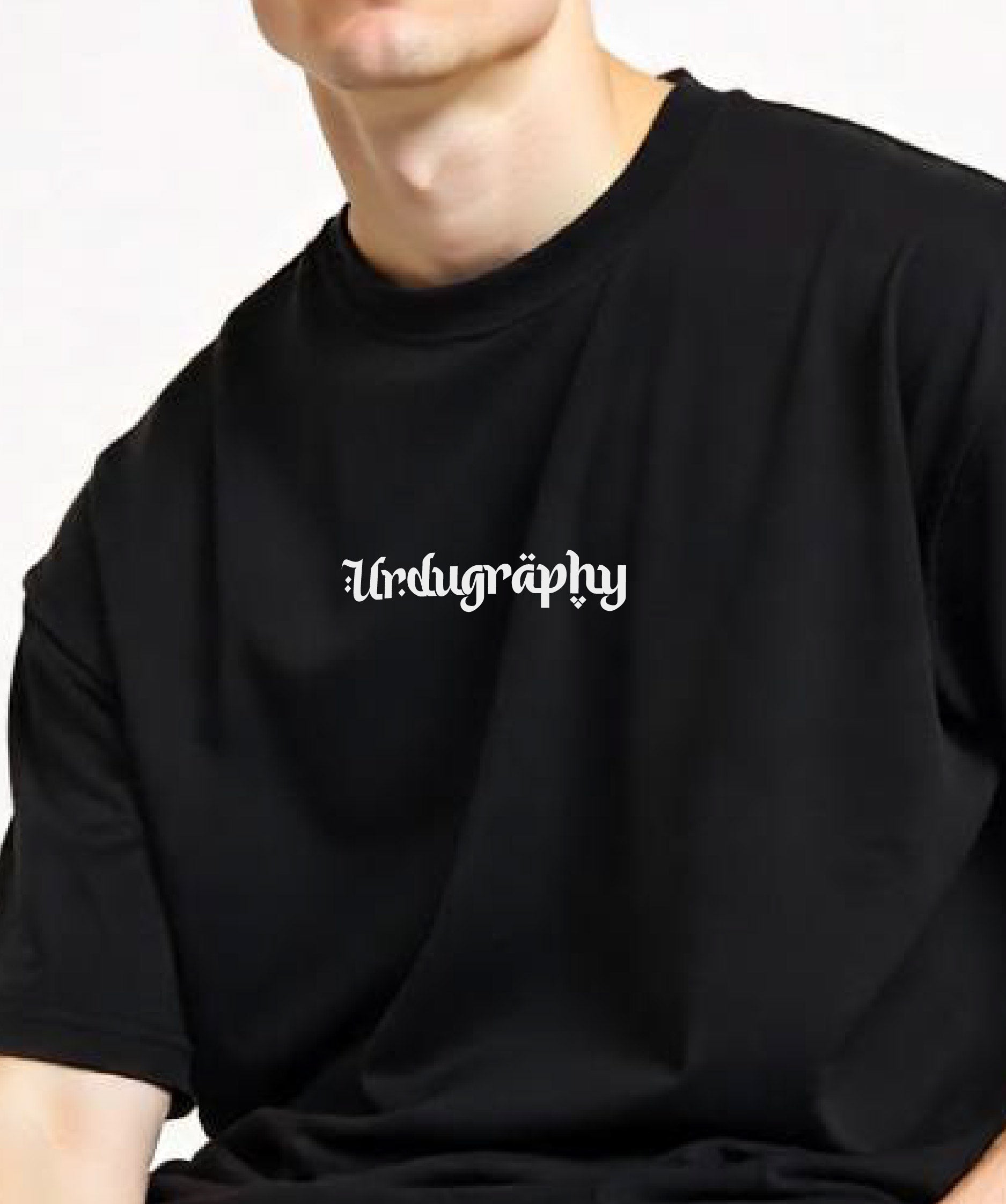 Log kya Kahenge - Unisex Black Oversized Urdu T-Shirt