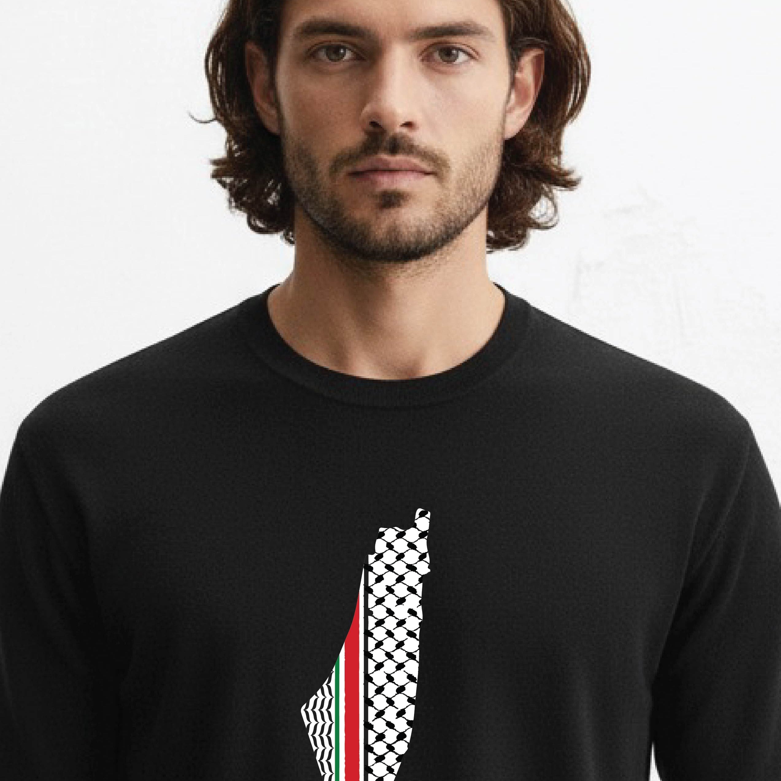Palestine - Urdu Full Sleeve  T-Shirt 180GSM