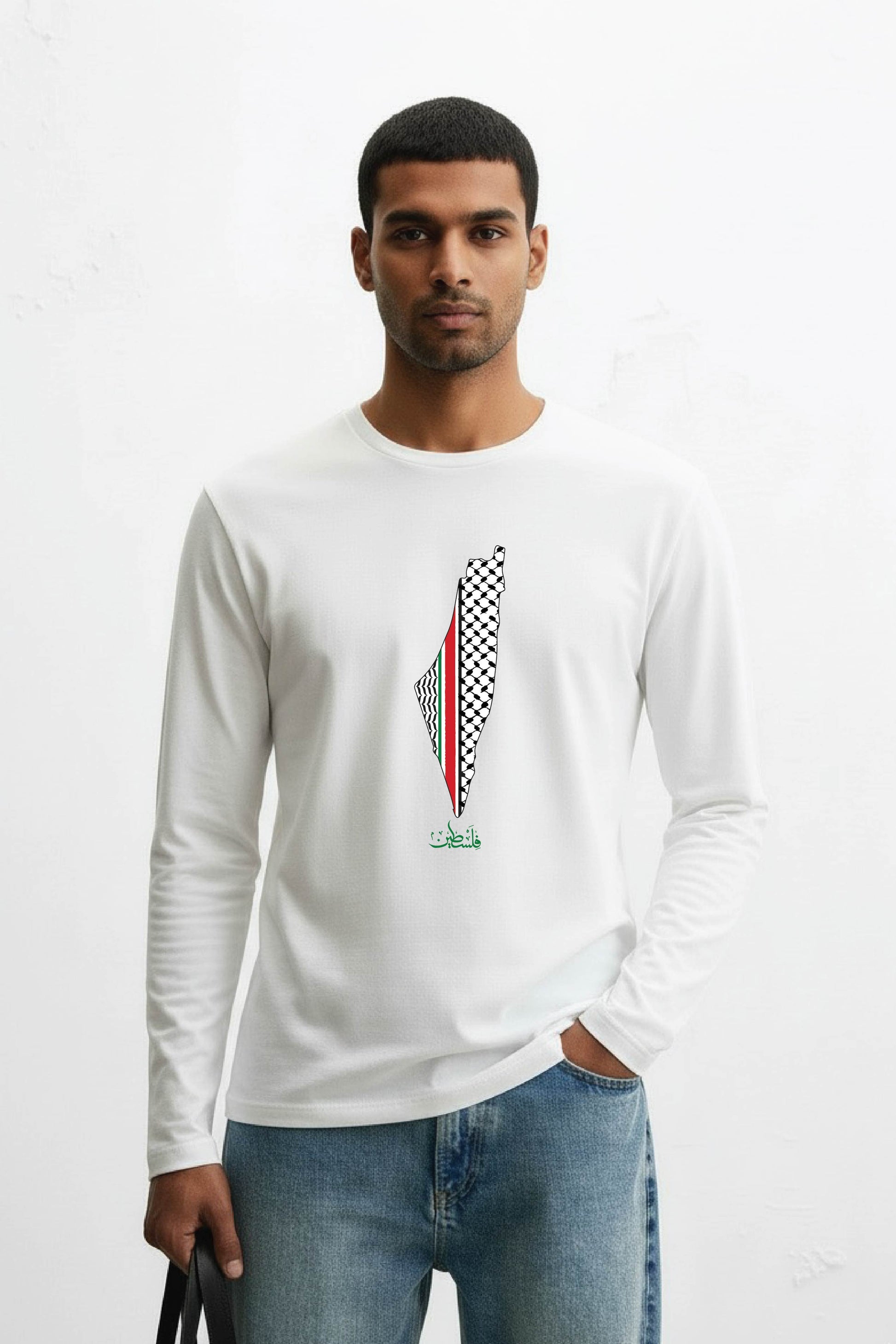 Palestine - Urdu Full Sleeve  T-Shirt