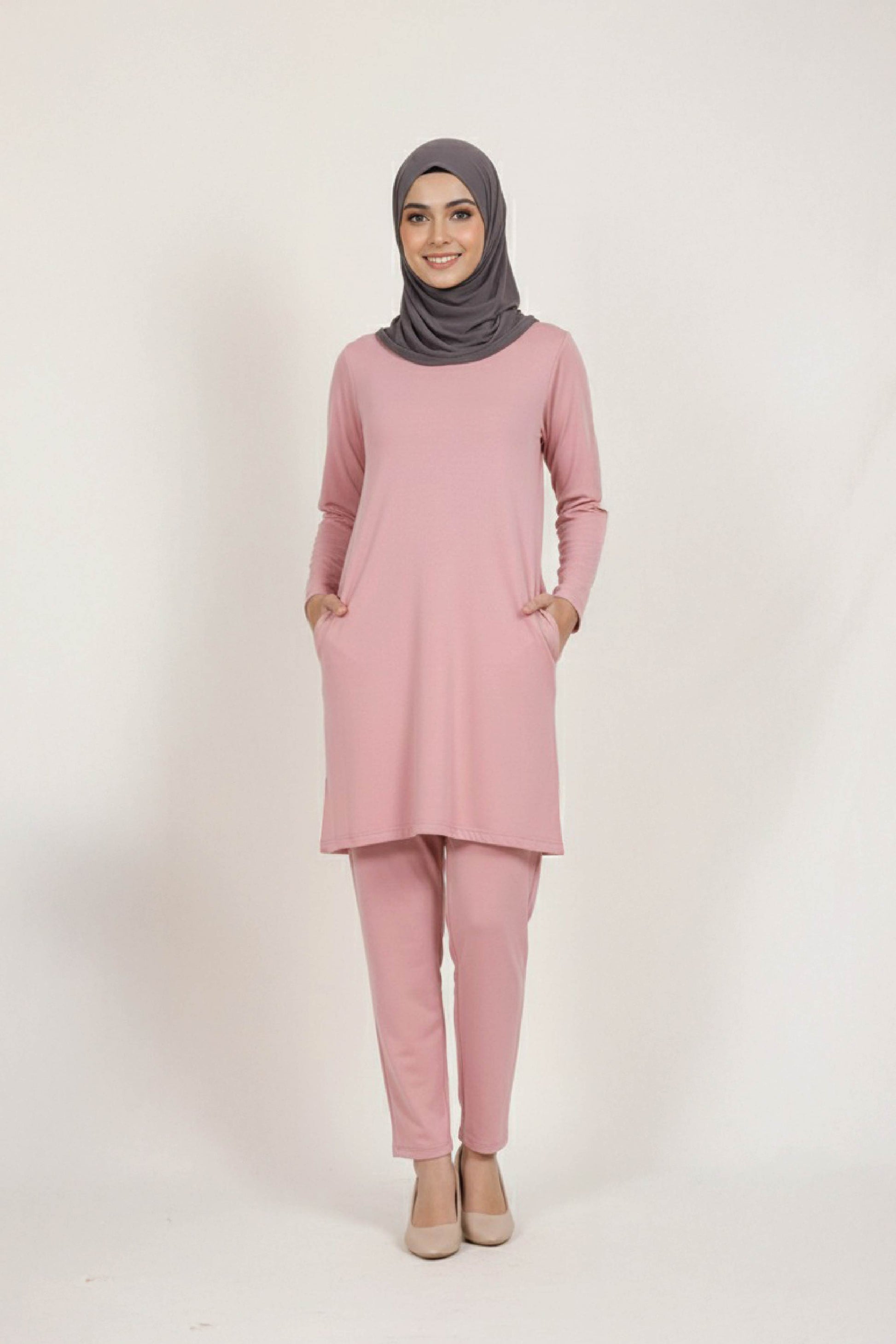 Plain Women’s Long Tee – 100% Cotton