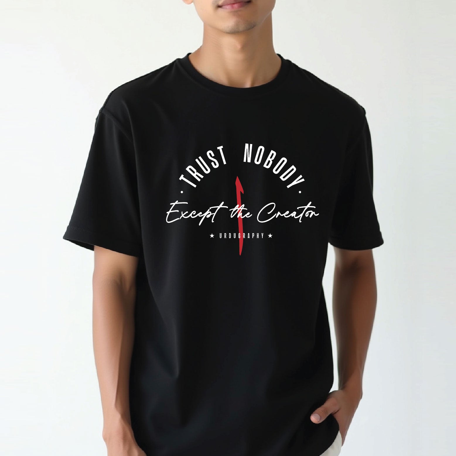 Trusted Nobody Except the Creator - Regular Size, Black