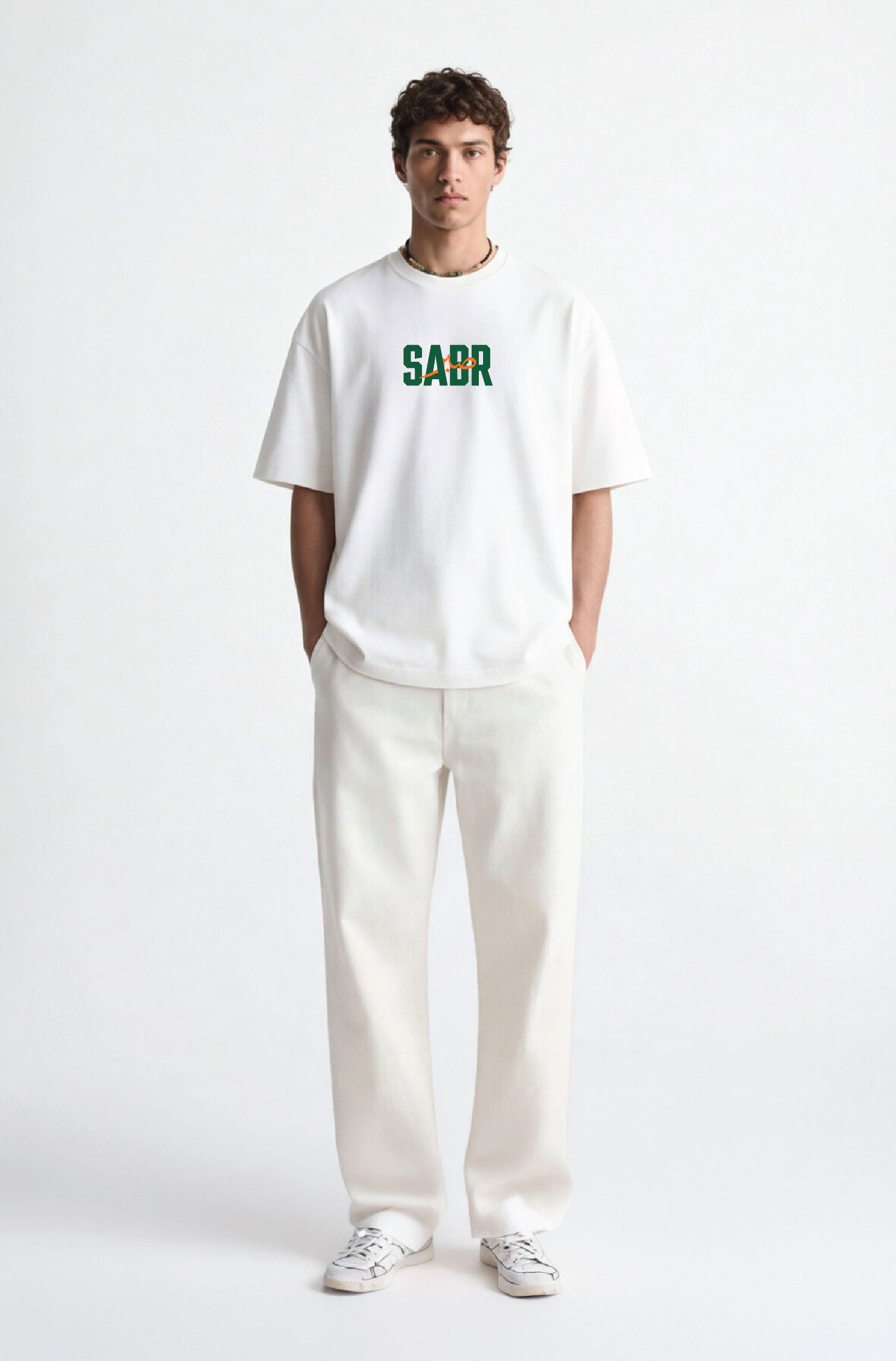 Sabr Urdu Fusion Oversized Urdu T-Shirt 240 GSM