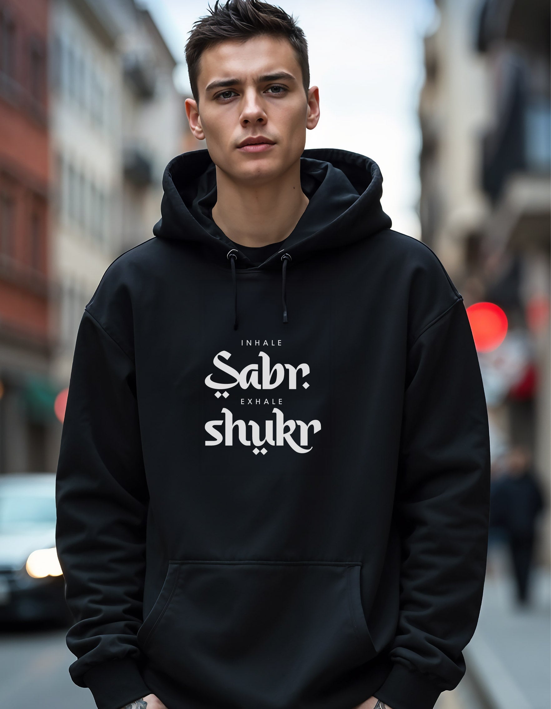 Inhale Sabr Exhale Shukr Hoodies, 320 GSM