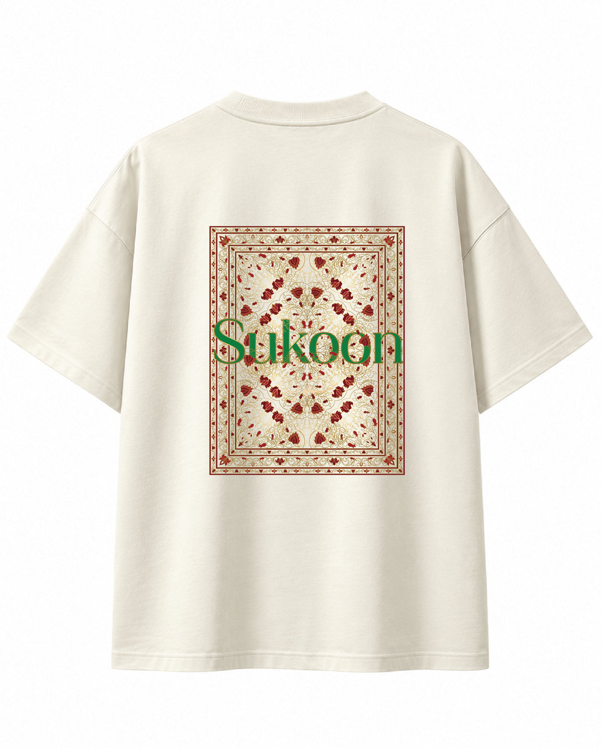 Sukoon Mughal Floral Oversized ٗUrdu T-Shirt