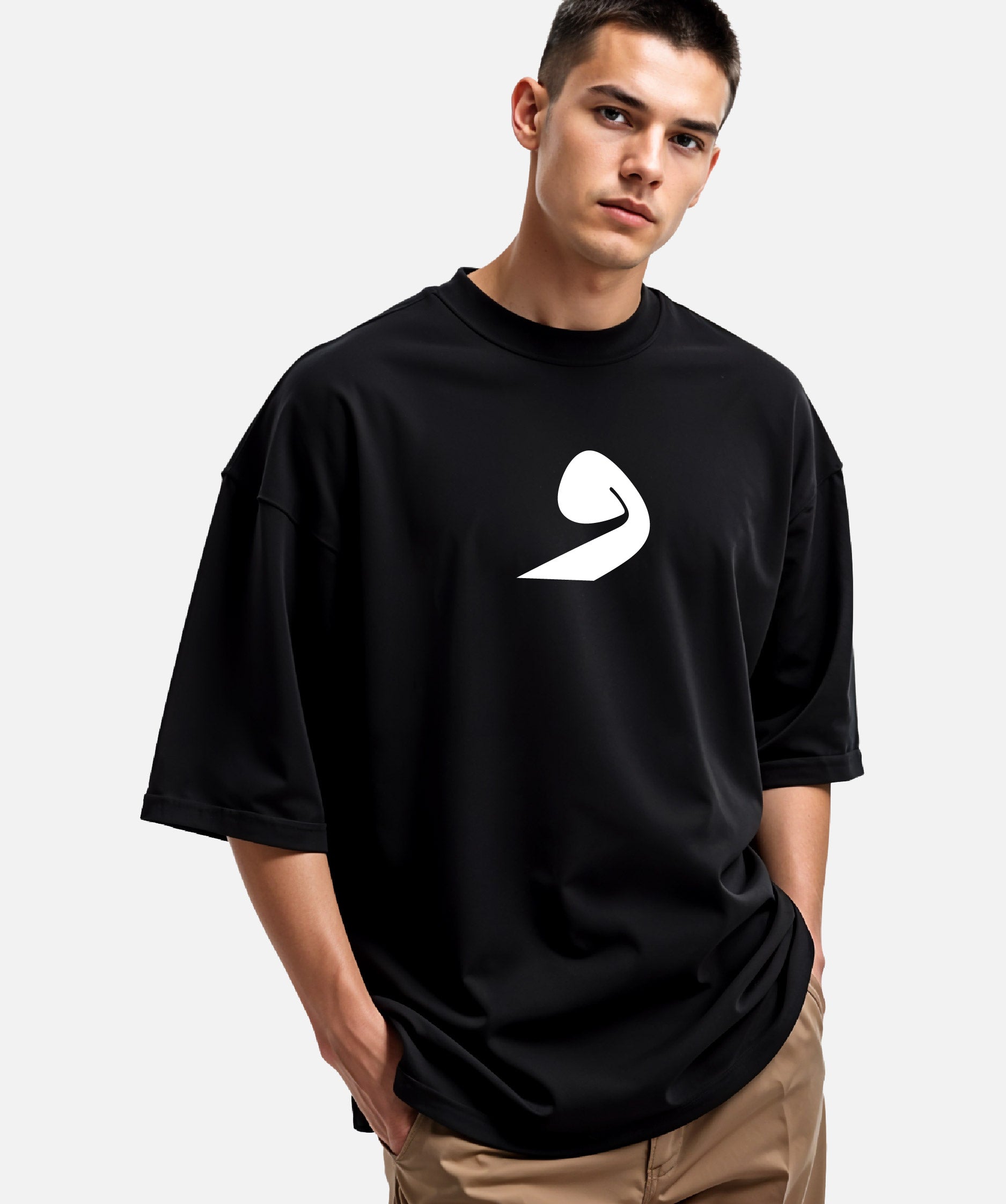 Wow - Unisex Black Oversized Urdu T-Shirt