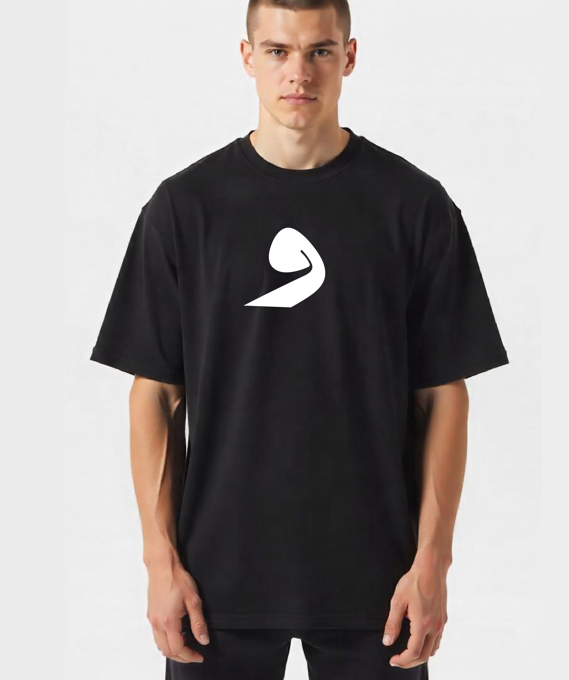 Wow - Unisex Black Oversized Urdu T-Shirt