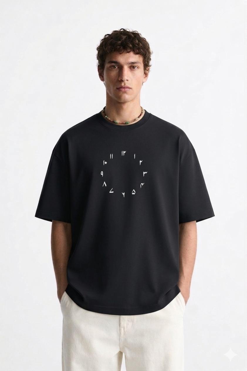 WAQT — Oversized Urdu T-Shirt (240 GSM)