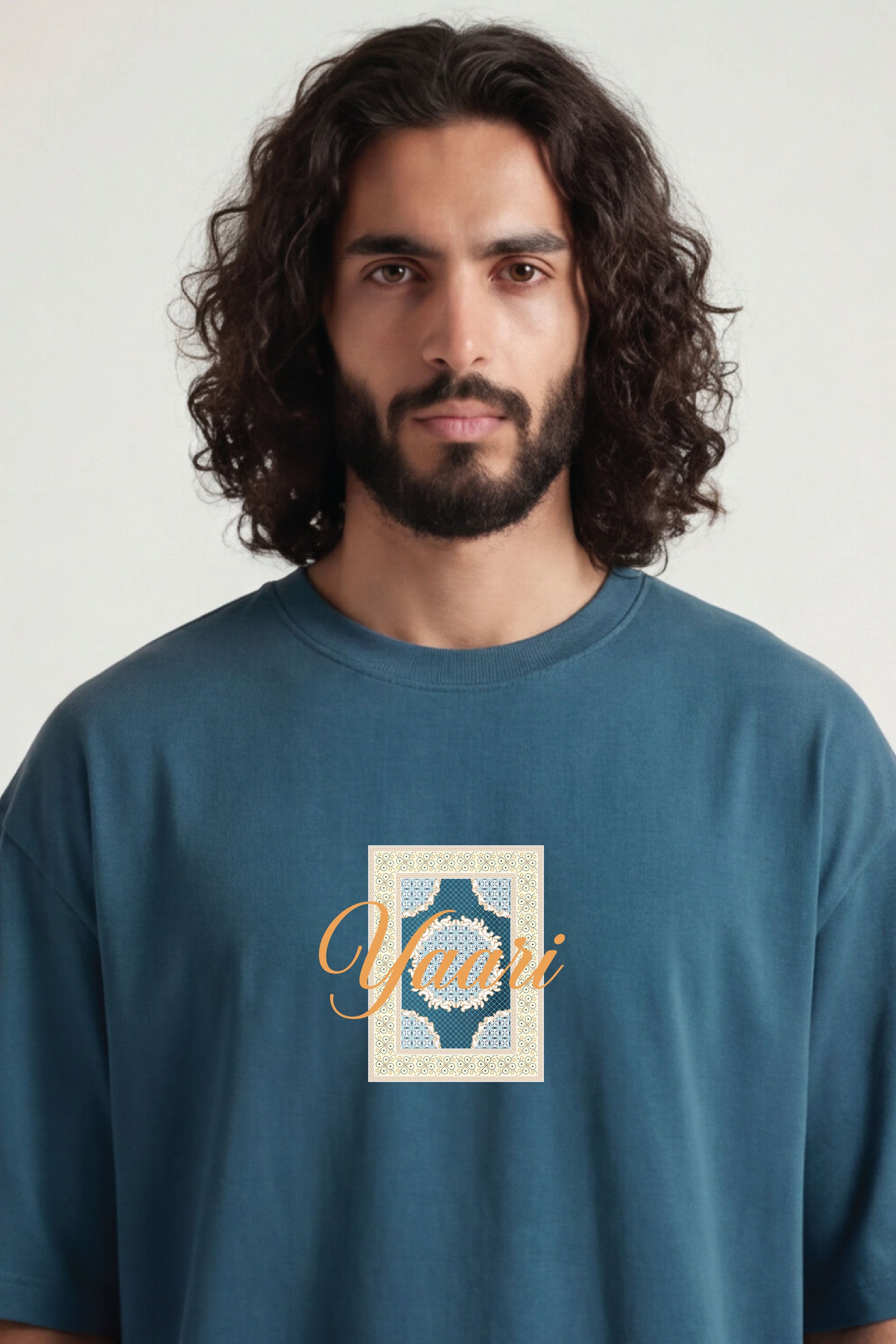 YAARI - JAUN ELIYA, Oversized Urdu T-Shirt (240 GSM)