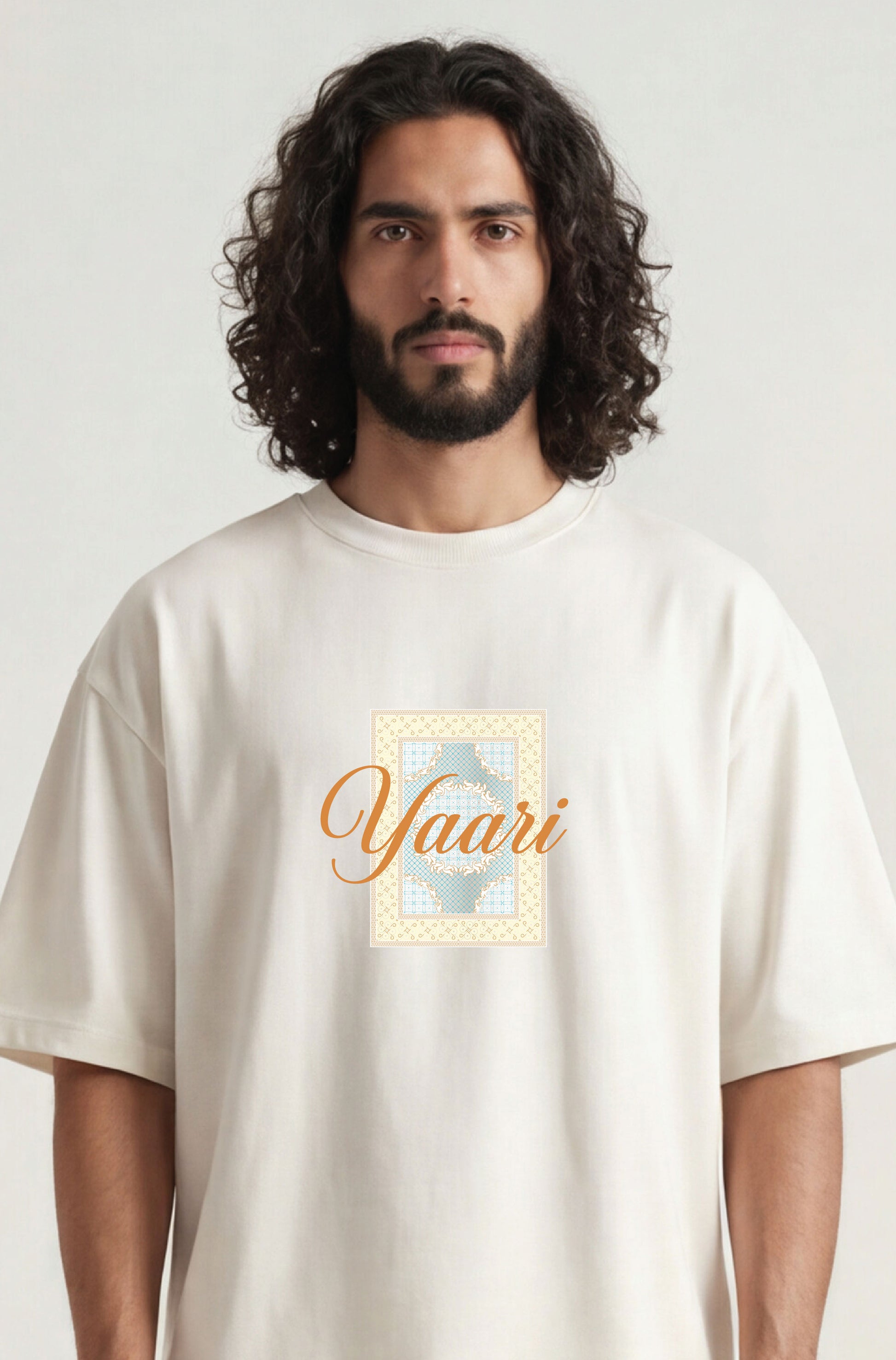 YAARI - JAUN ELIYA, Oversized Urdu T-Shirt (240 GSM)
