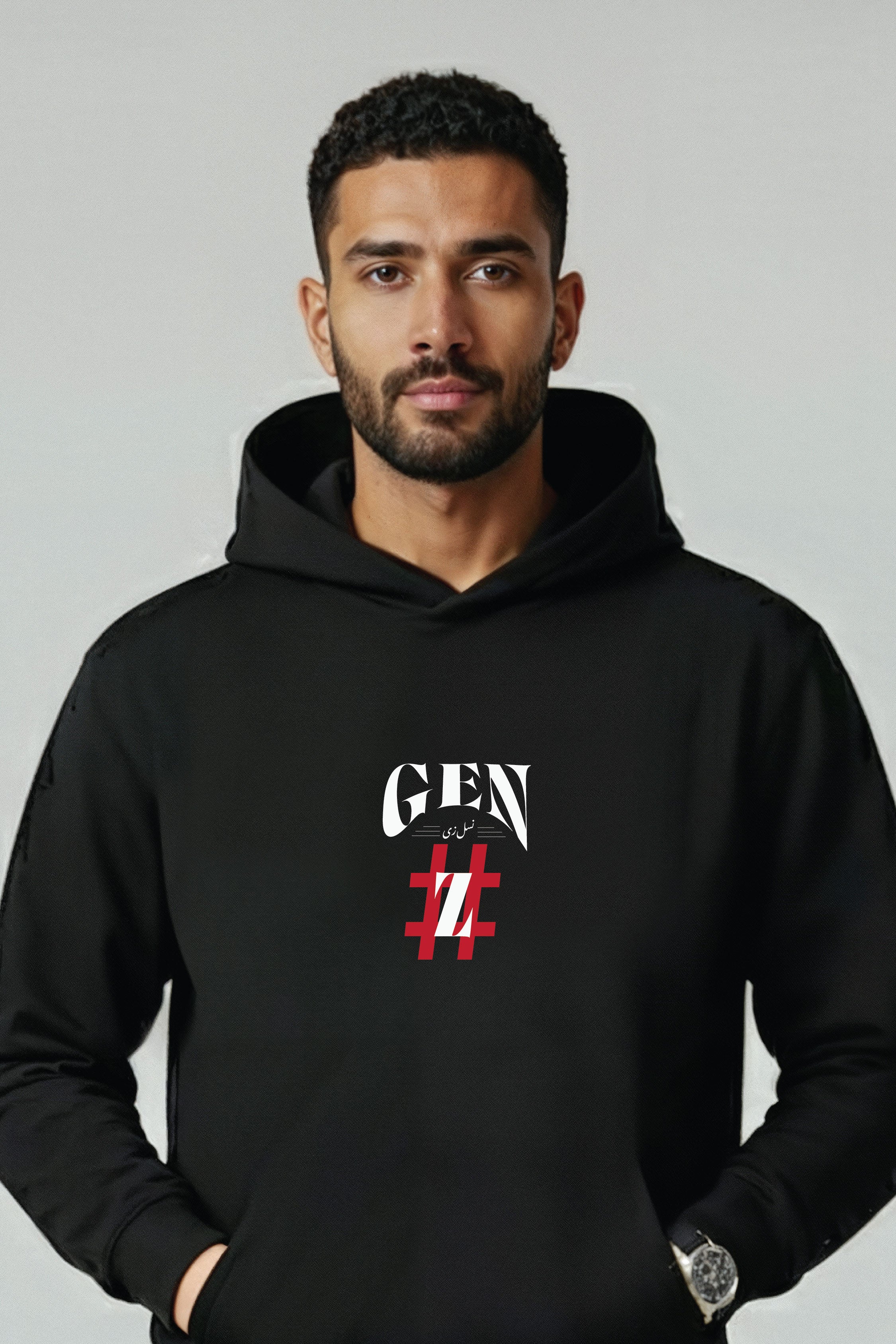 Gen Z Urdu Classic Hoodie, 380 GSM