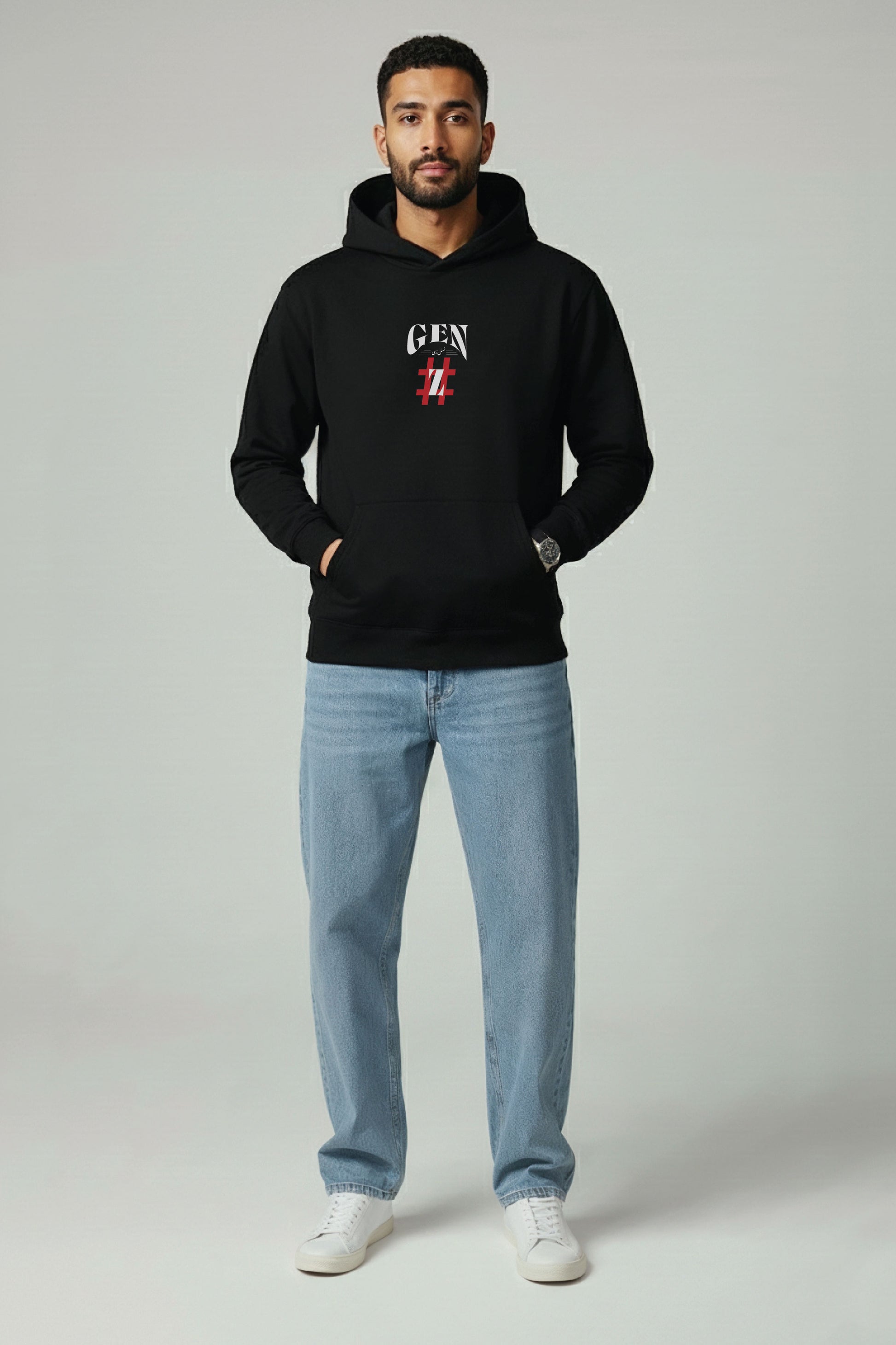 Gen Z Urdu Classic Hoodie, 380 GSM