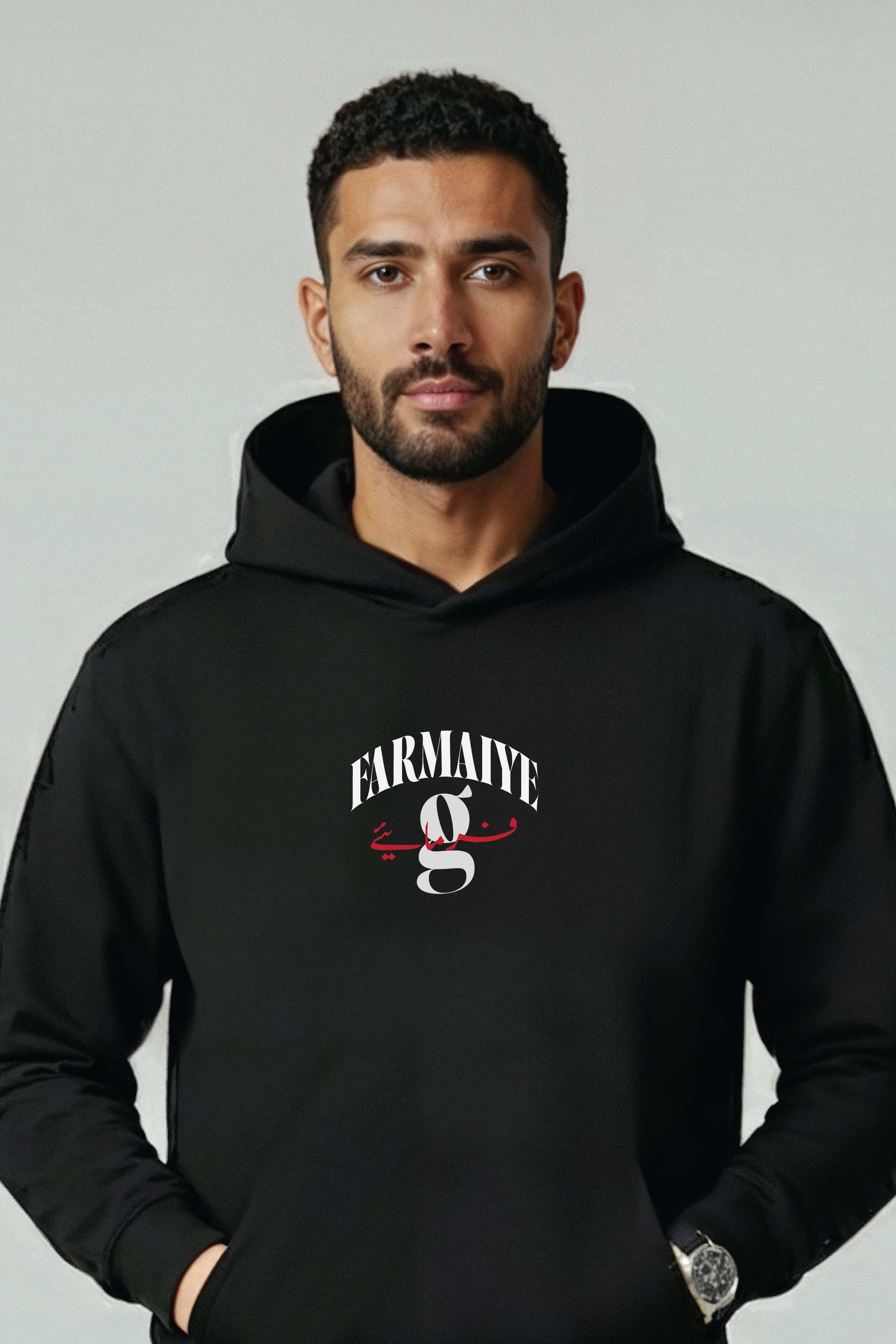 G Farmaiye Urdu Classic Hoodie, 380 GSM