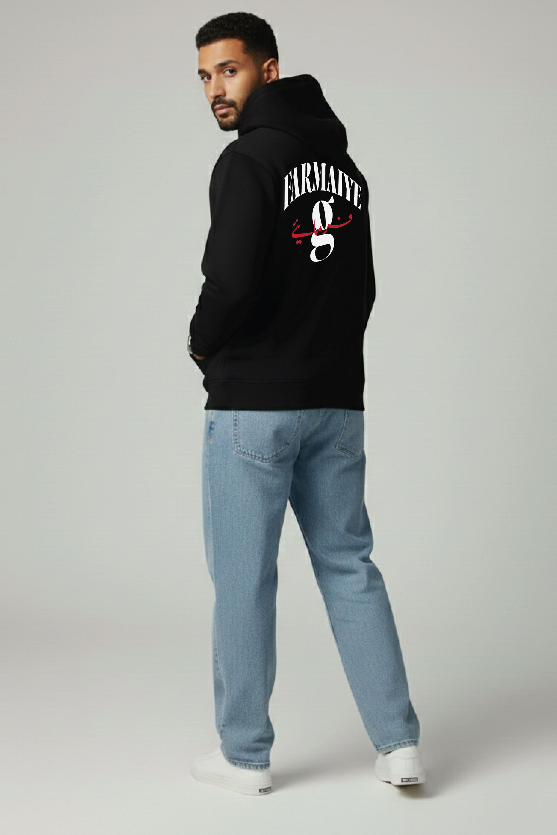 G Farmaiye Urdu Classic Hoodie, 380 GSM